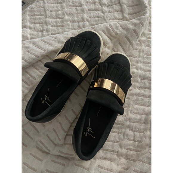 $750 Authentic Giuseppe Zanotti velvet sneakers new - Picture 2 of 6